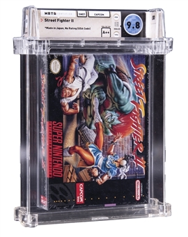 1992 SNES Super Nintendo (USA) "Street Fighter II" Sealed Video Game - WATA 9.8/A++